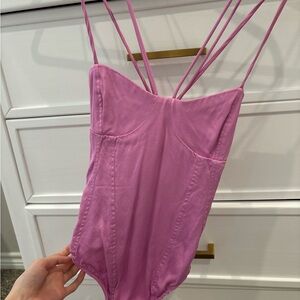 Zara Pink Women's Bodysuit